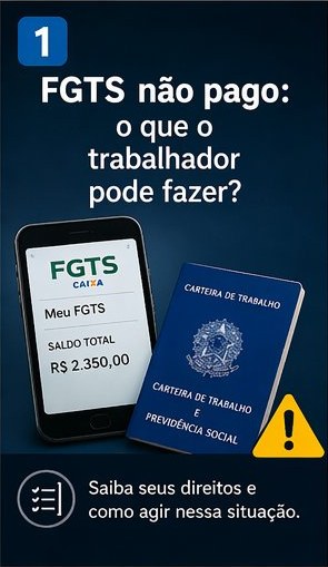FGTS não pago: o que o trabalhador pode fazer